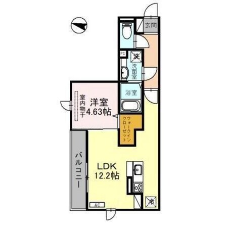 Ｄ－ＲＯＯＭ和田町の物件間取画像